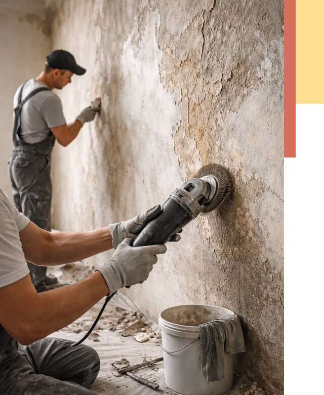 Снятие и удаление краски со стен в Осинниках от 2153 руб. — ОТДЕЛОЧНИК-Снн