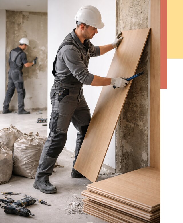 Демонтаж стеновых панелей в Осинниках от 3588 руб. за м² быстро и недорого | ОТДЕЛОЧНИК-Снн