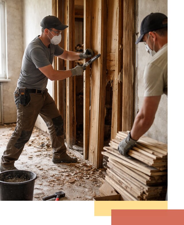 Демонтаж деревянных перегородок в Осинниках быстро и аккуратно