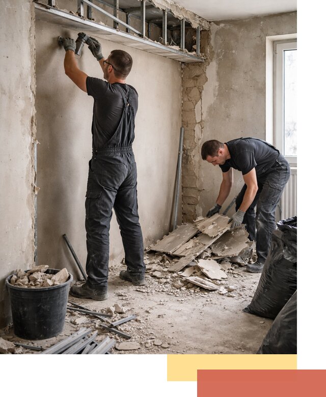 Демонтаж короба из гипсокартона в Осинниках быстро и аккуратно