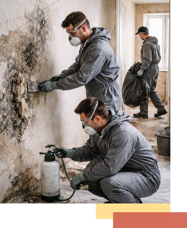 Удаление плесени со стен профессионально в Осинниках