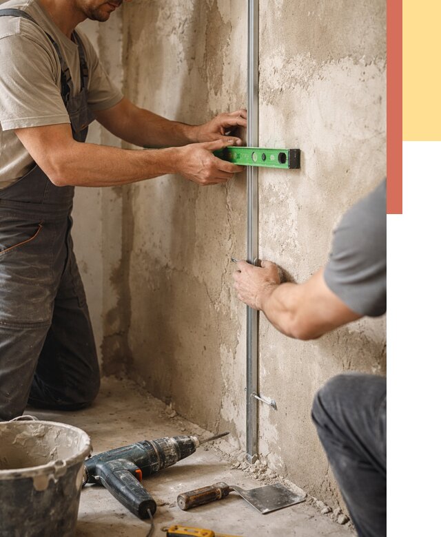 Установка штукатурных маяков в Осинниках от 7176 руб. — быстро и недорого | ОТДЕЛОЧНИК-Снн