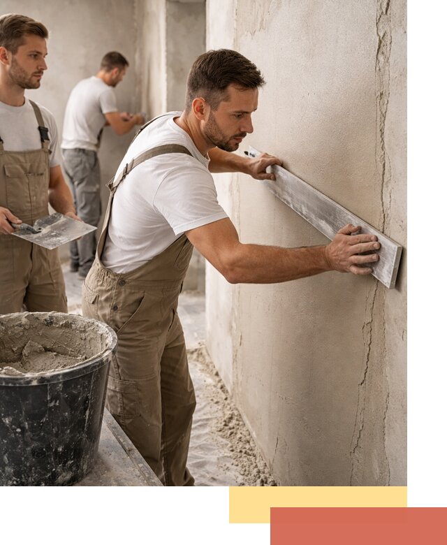 Штукатурка стен без маяков в Осинниках быстро и качественно