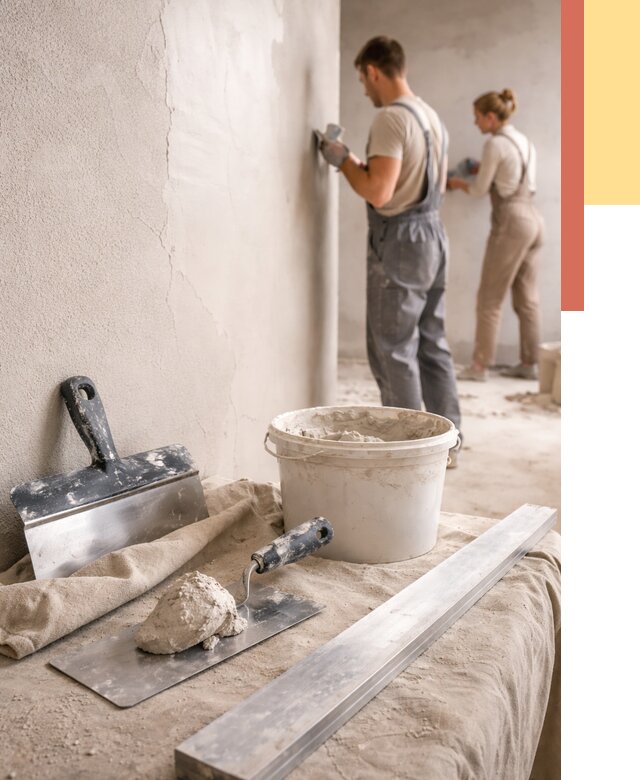 Штукатурка стен гипсовая в Осинниках от 4613 руб/м2 — быстро и недорого | ОТДЕЛОЧНИК-Снн