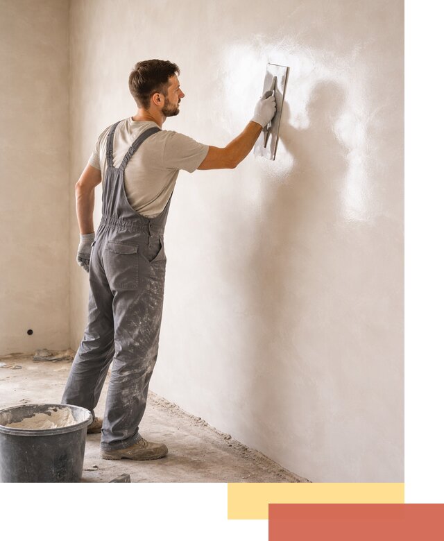 Глянцевание штукатурки стен в Осинниках профессионально и быстро