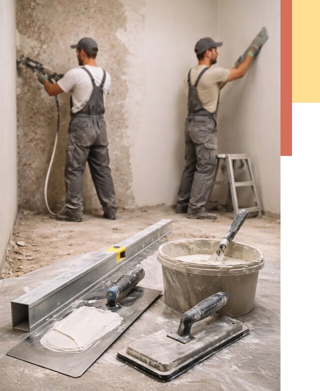 Штукатурка стен под обои в Осинниках от 4613 руб./м2 — выравнивание под обои | ОТДЕЛОЧНИК-Снн