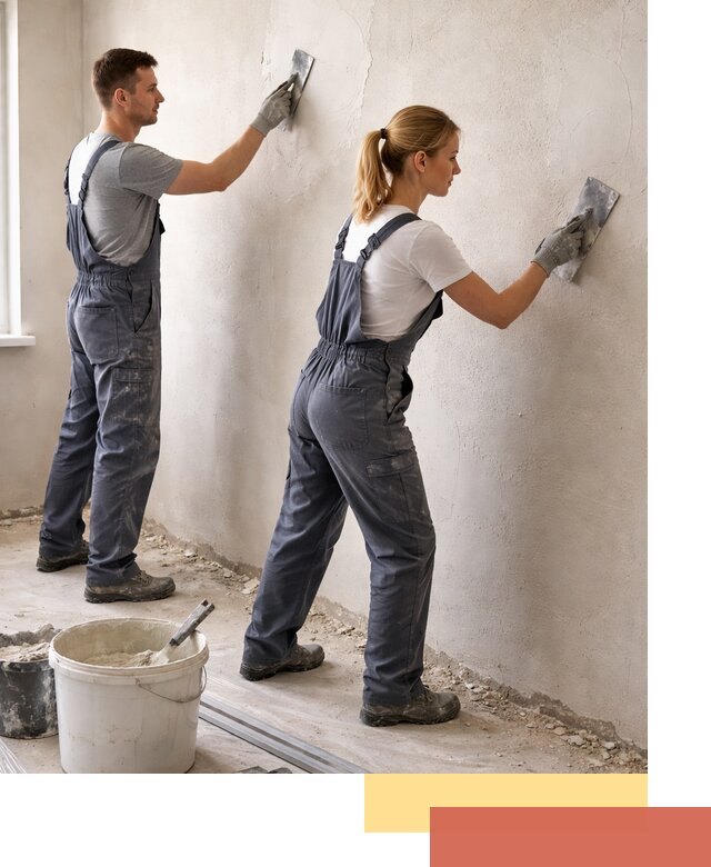 Штукатурка стен под обои в Осинниках профессионально и быстро