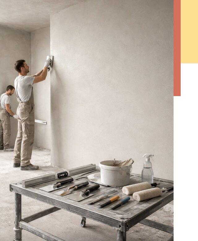 Штукатурка стен под покраску в Осинниках от 4613 руб./м² — качественно и недорого | ОТДЕЛОЧНИК-Снн