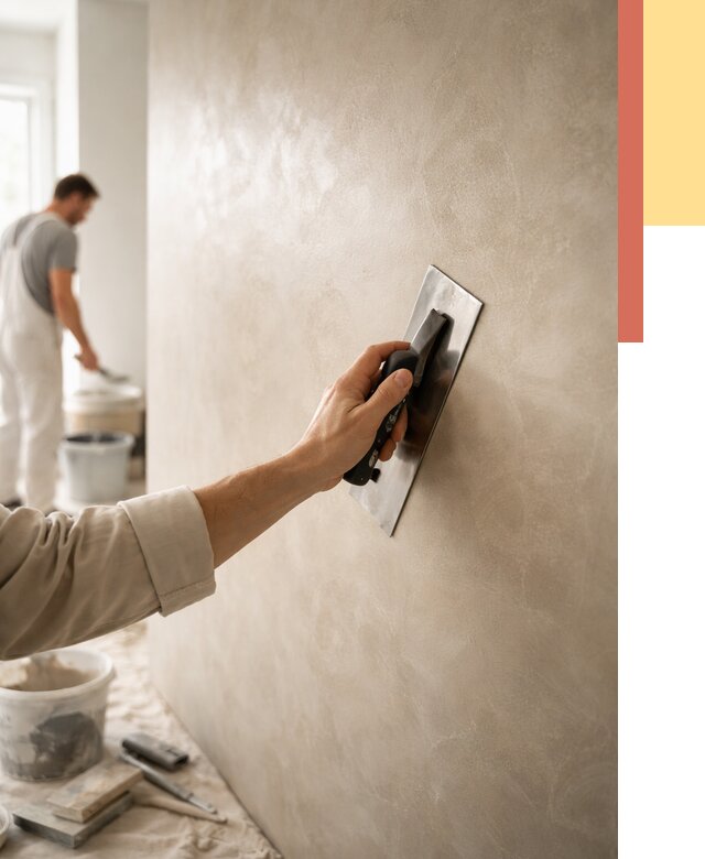 Венецианская штукатурка в Осинниках от 3588 руб/м² — нанесение стен под ключ | ОТДЕЛОЧНИК-Снн