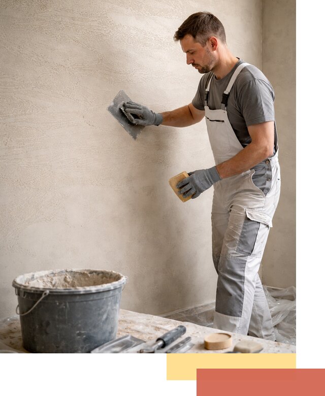 Декоративная штукатурка травертин в Осинниках для стен и потолков