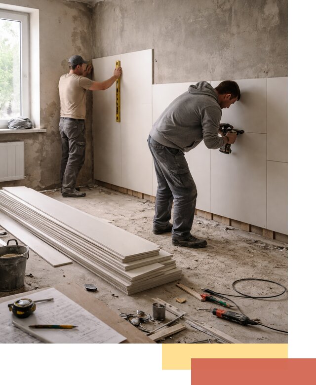 Монтаж ПВХ панелей на стены в Осинниках качественно и быстро