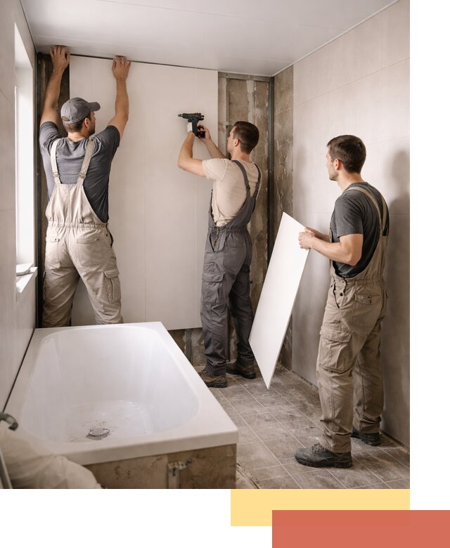 Отделка ванной панели ПВХ профессионально в Осинниках