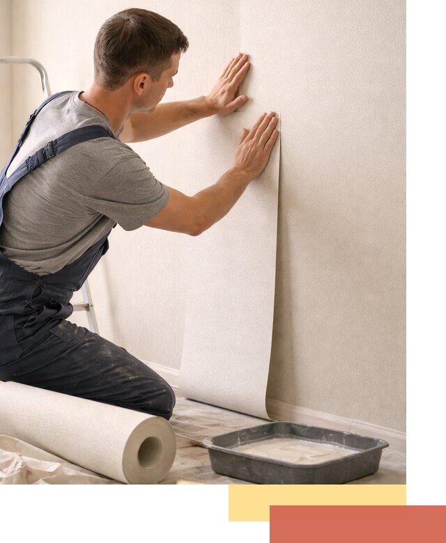 Поклейка флизелиновых обоев в Осинниках качественно и быстро