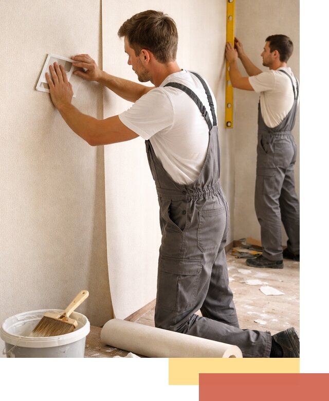 Поклейка бумажных обоев в Осинниках качественно и недорого