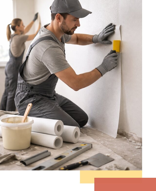 Поклейка стеклообоев профессионально в Осинниках