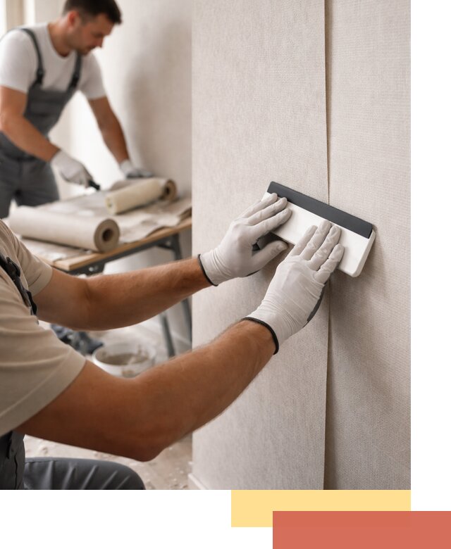 Поклейка обоев под покраску в Осинниках профессионально и быстро