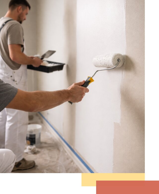 Покраска стен акриловой краской профессионально в Осинниках