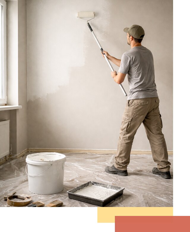 Покраска стен латексной краской в Осинниках качественно и быстро