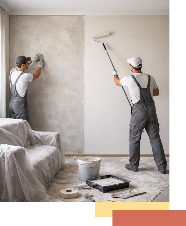 Покраска стен антивандальной краской в Осинниках