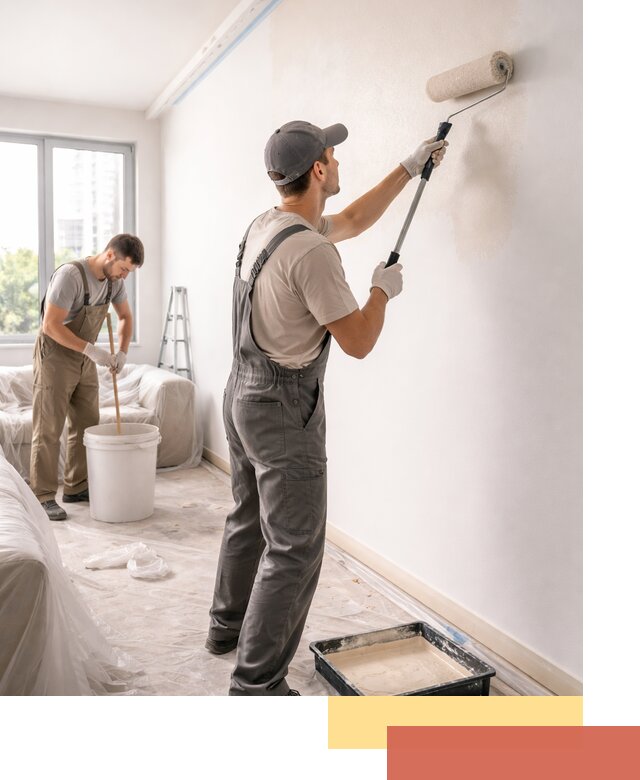 Покраска стен в офисе в Осинниках — быстрый и качественный ремонт