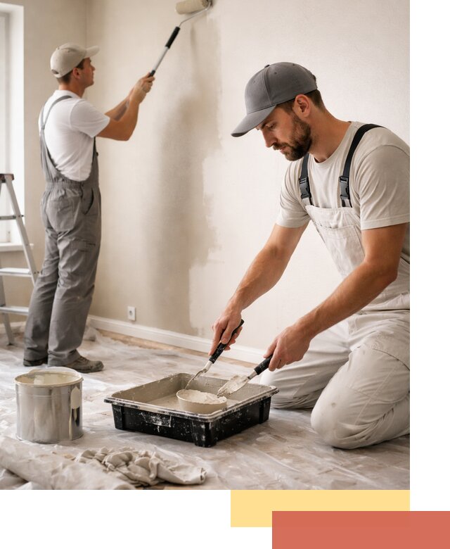 Покраска стен в квартире в Осинниках — профессионально и аккуратно