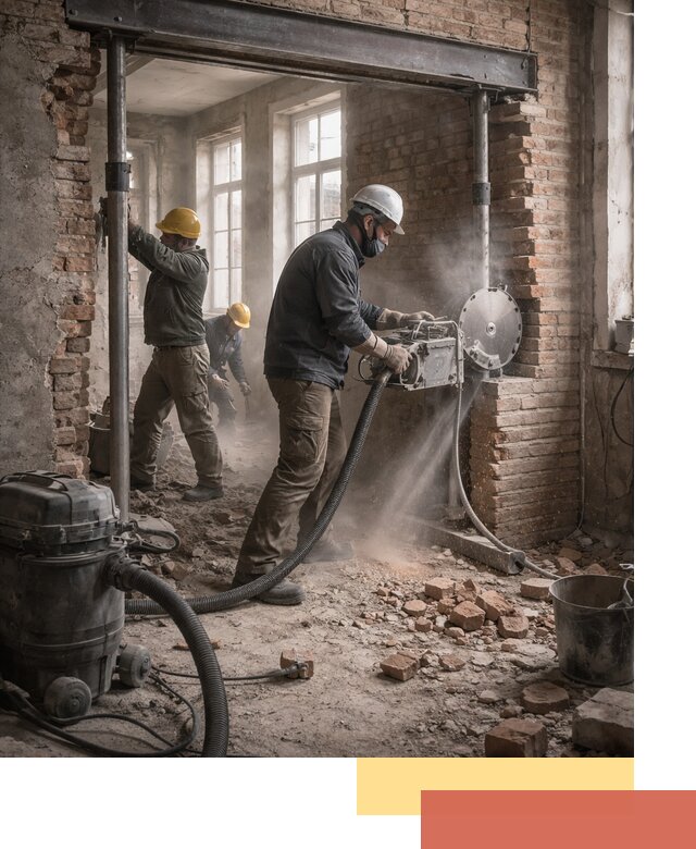 Прорезка проема в стене под дверной или оконный проем в Осинниках