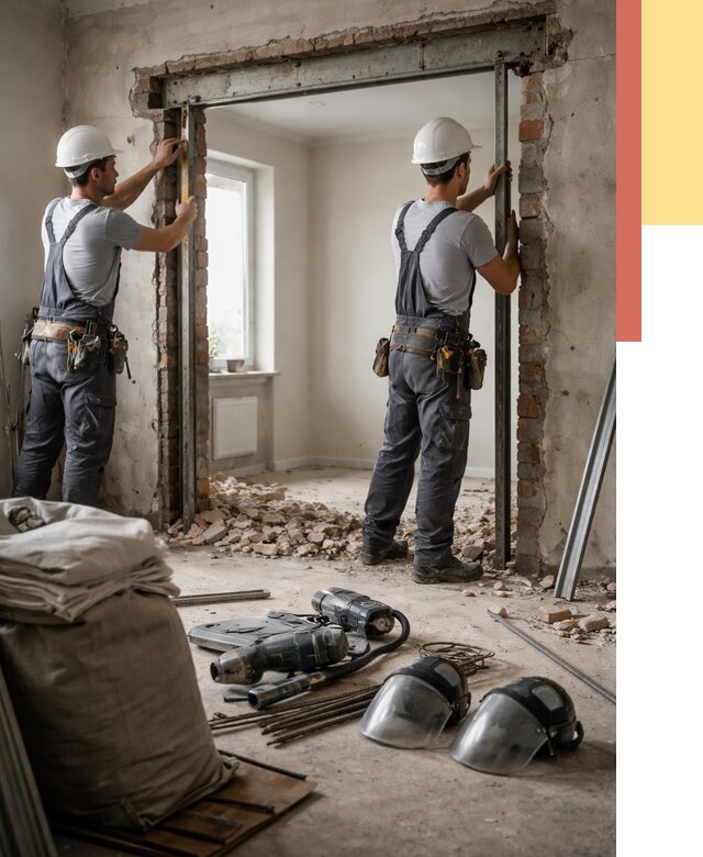 Расширение дверного проема в Осинниках от 12814 руб. под ключ | ОТДЕЛОЧНИК-Снн