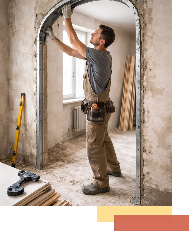 Устройство арочного проема в Осинниках под ключ