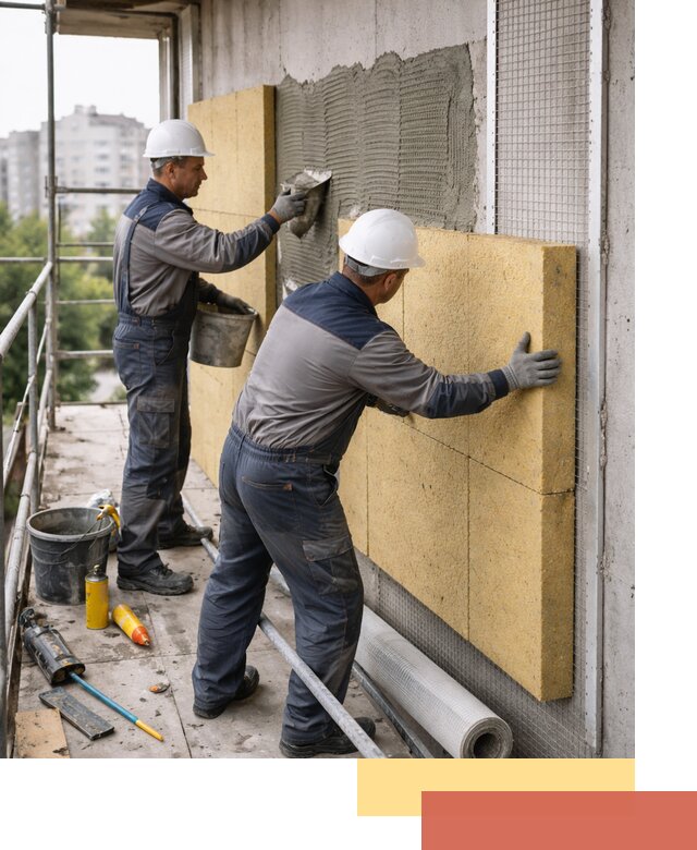 Утепление стен зданий и домов в Осинниках качественно и надежно