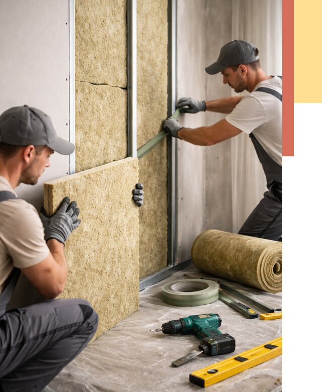 Шумоизоляция стен в Осинниках под ключ от 1896 руб. | ОТДЕЛОЧНИК-Снн