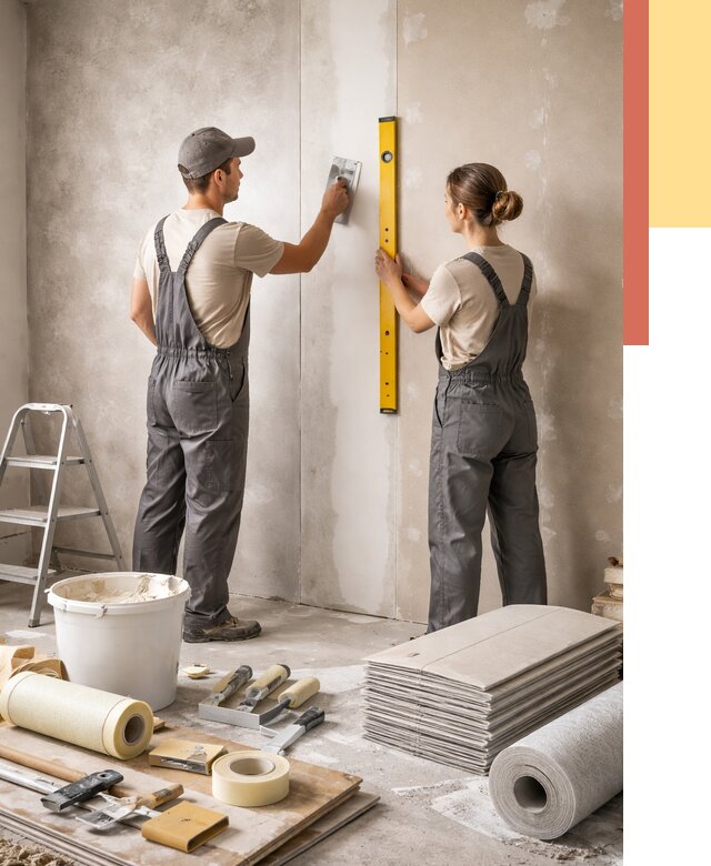 Отделка стен в Осинниках от 1538 руб/м² — недорого, быстро, под ключ | ОТДЕЛОЧНИК-Снн