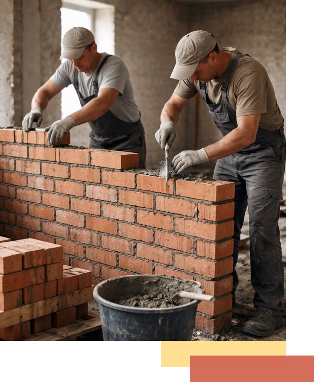 Кладка кирпичных перегородок под ключ в Осинниках