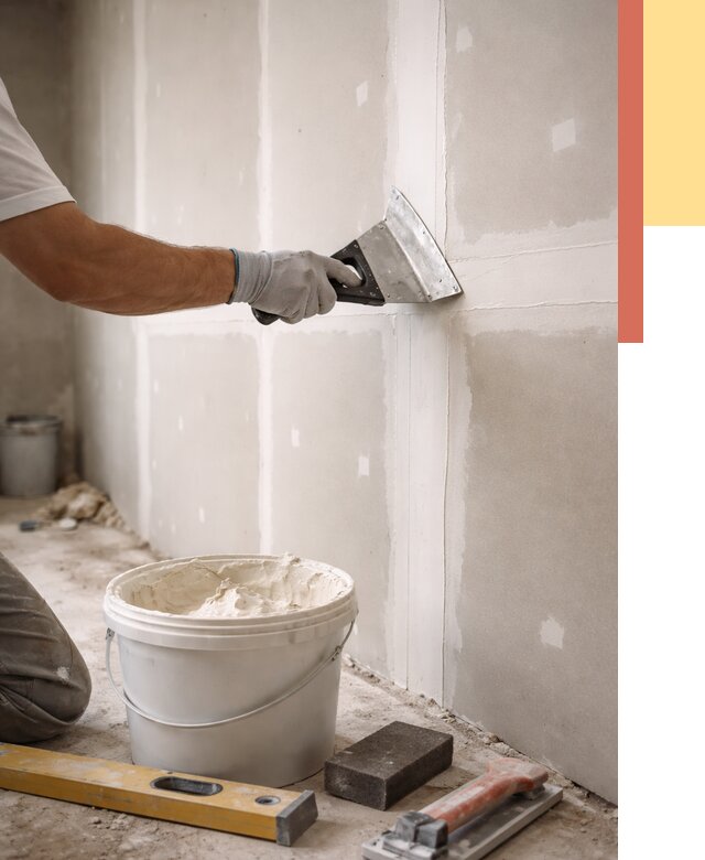 Шпаклевка перегородок из гипсокартона в Осинниках от 2563 руб. — услуги ОТДЕЛОЧНИК-Снн