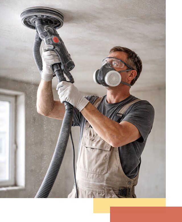 Шлифовка потолка в Осинниках — качественная подготовка под отделку