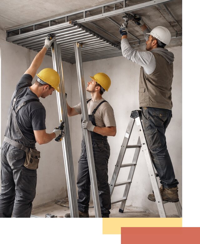 Монтаж реечного потолка под ключ в Осинниках