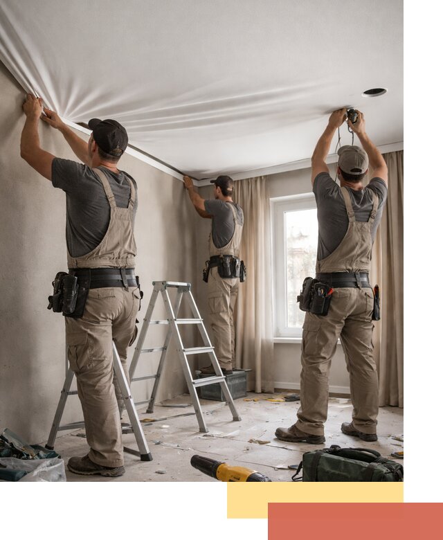 Монтаж матового натяжного потолка в Осинниках качественно и быстро