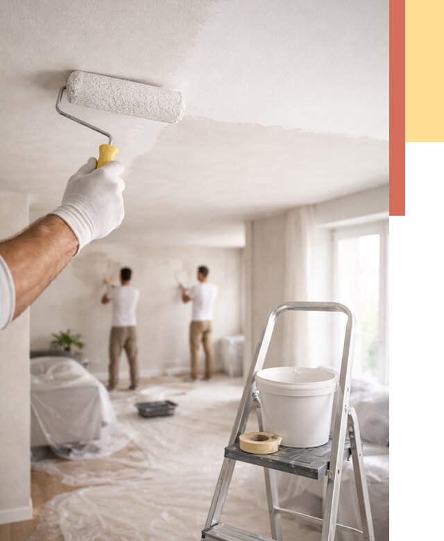 Покраска потолка акриловой краской в Осинниках от 2563 руб. | ОТДЕЛОЧНИК-Снн