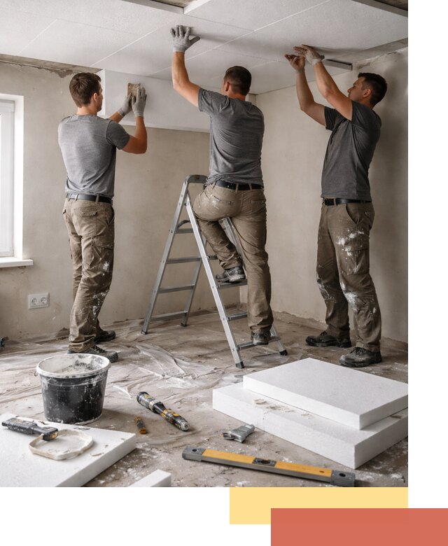 Утепление потолка пенопластом в Осинниках быстро и качественно