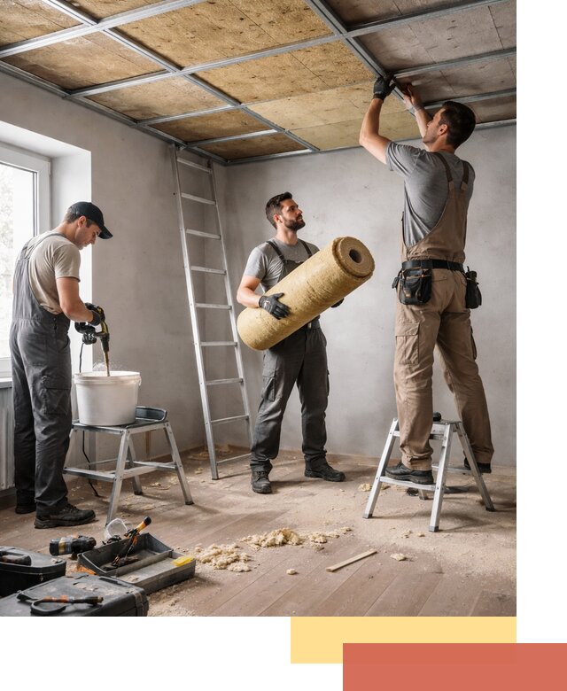 Шумоизоляция потолка в Осинниках: профессиональный монтаж и отделка