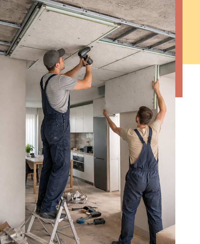 Шумоизоляция потолка панелями зипс в Осинниках от 1896 руб. под ключ | ОТДЕЛОЧНИК-Снн